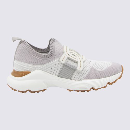 White And Grey Leather Kate Sneakers - Tod's - Modalova