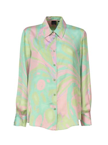 Pinko Satin Splash Print Shirt - Pinko - Modalova
