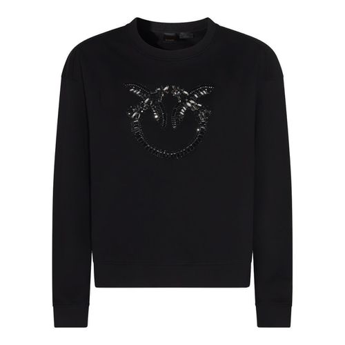 Logo Embellished Crewneck Sweatshirt - Pinko - Modalova