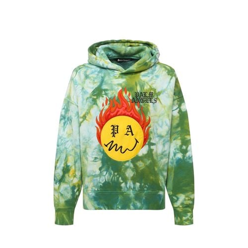 Palm Angels Hoodie Patch Sweatshirt - Palm Angels - Modalova