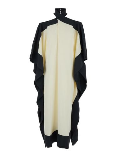 And Black Kaftan Dress With Cut-out On Shoulders In Acetate Blend Woman - Taller Marmo - Modalova