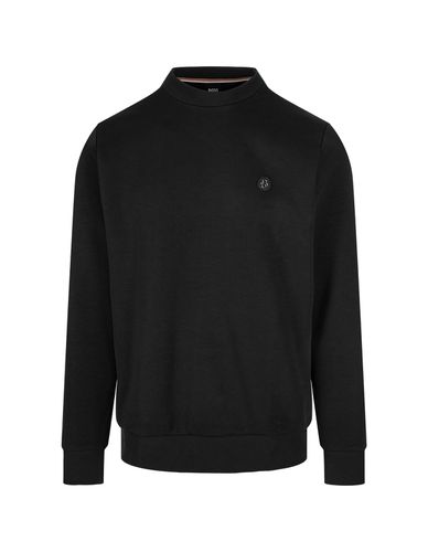 Regular Fit Sweatshirt With Monogram Patch - Hugo Boss - Modalova