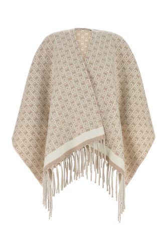 Embroidered Wool Reversible Cape - Ferragamo - Modalova