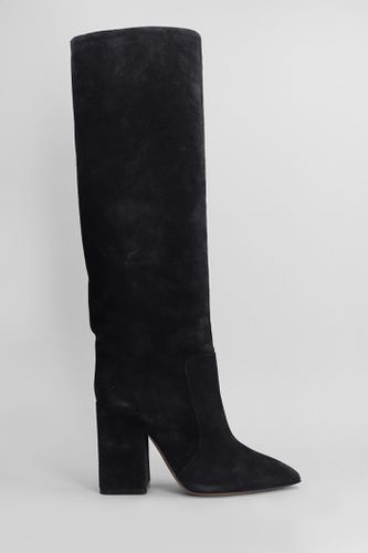 Anja Boot High Heels Boots In Suede - Paris Texas - Modalova