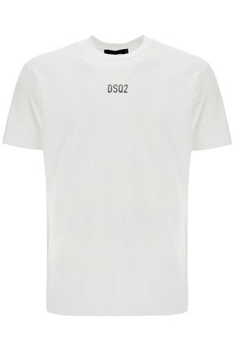 White Cotton T-shirt With Embroidered Logo - Dsquared2 - Modalova