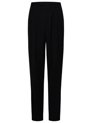 Versace Black Viscose Blend Pants - Versace - Modalova