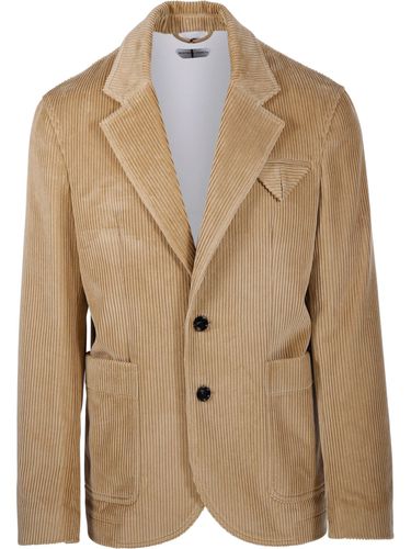 Single Breasted Corduroy Jacket - Bottega Veneta - Modalova