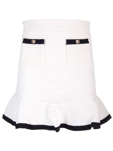 Self-portrait White Crochet Skirt - self-portrait - Modalova