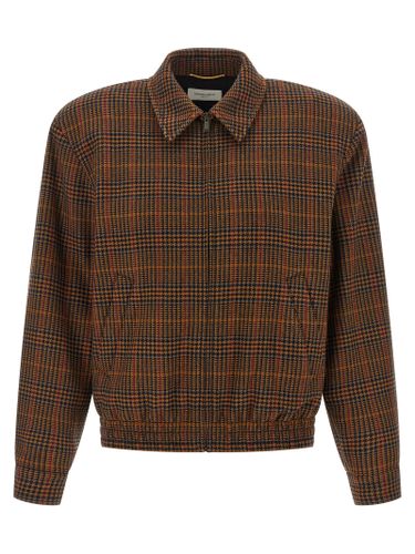 Saint Laurent Wool Bomber Jacket - Saint Laurent - Modalova