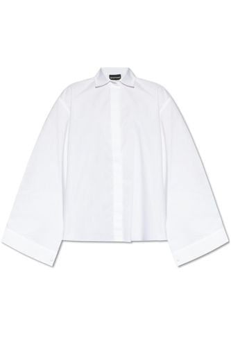 Oversize Cotton Shirt - Emporio Armani - Modalova