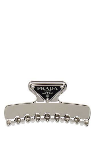 Prada Silver Metal Hair Clip - Prada - Modalova