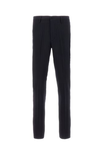 Midnight Blue Stretch Wool Pants - Etro - Modalova