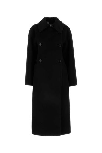 Loewe Black Wool Blend Coat - Loewe - Modalova