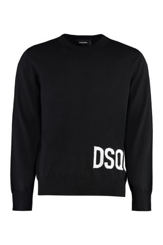 Dsq2 Virgin Wool Crew-neck Sweater - Dsquared2 - Modalova