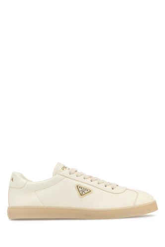 Prada White Leather Sneakers - Prada - Modalova