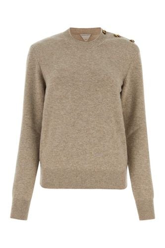 Dove Grey Stretch Cashmere Blend Sweater - Bottega Veneta - Modalova