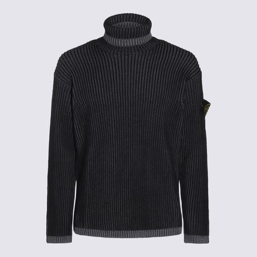 Dark Blue Wool Knitwear - Stone Island - Modalova