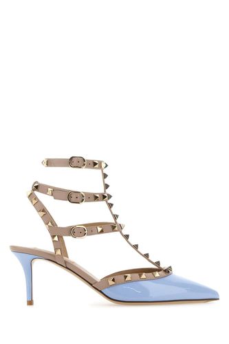 Two-tone Leather Rockstud Pumps - Valentino Garavani - Modalova