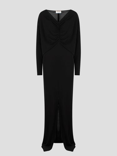 Saint Laurent Draped Jersey Dress - Saint Laurent - Modalova