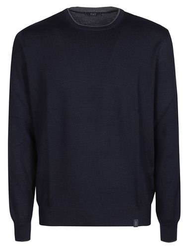 Fay Round Neck Sweater - Fay - Modalova