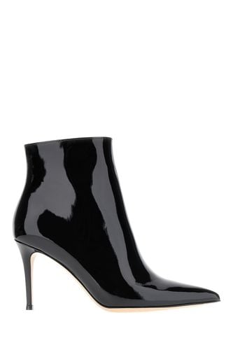 Black Leather Avril Bootie Boots - Gianvito Rossi - Modalova