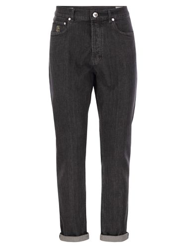 Five-pocket Iconic Fit Denim Trousers - Brunello Cucinelli - Modalova