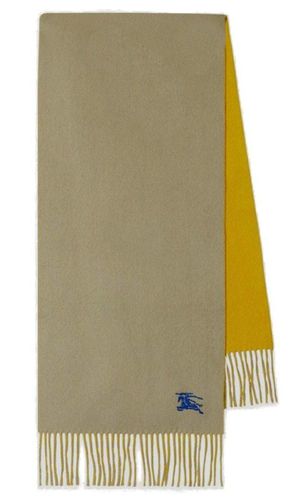 Logo Patch Reversible Scarf - Burberry - Modalova