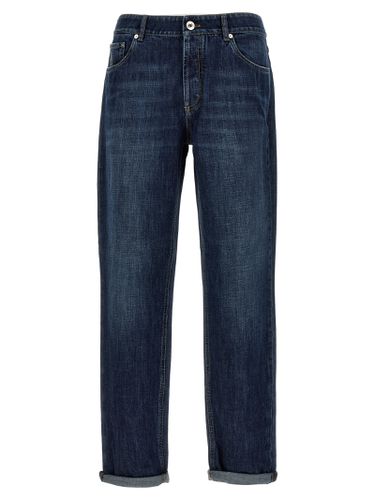 Logo Embroidery Jeans - Brunello Cucinelli - Modalova