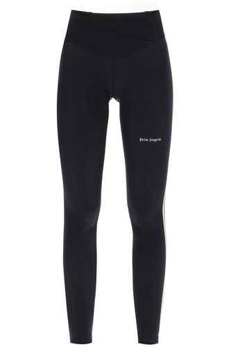 Leggings With Contrasting Side Bands - Palm Angels - Modalova