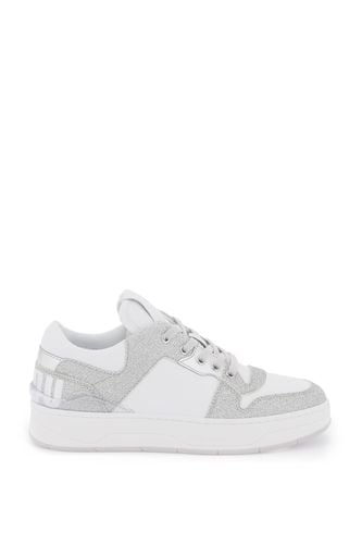 Florent Glittered Sneakers With Lettering Logo - Jimmy Choo - Modalova