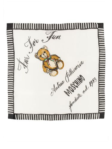 Moschino Silk Scarf - Moschino - Modalova