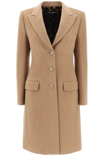 Single-breasted Coat - Dolce & Gabbana - Modalova