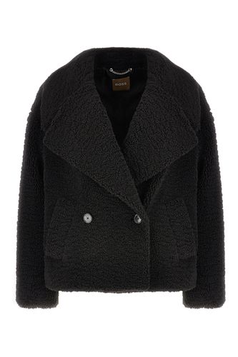 Hugo Boss Black Polyester Coat - Hugo Boss - Modalova