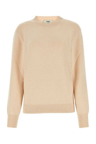 Sand Stretch Wool Blend Sweater - Fendi - Modalova