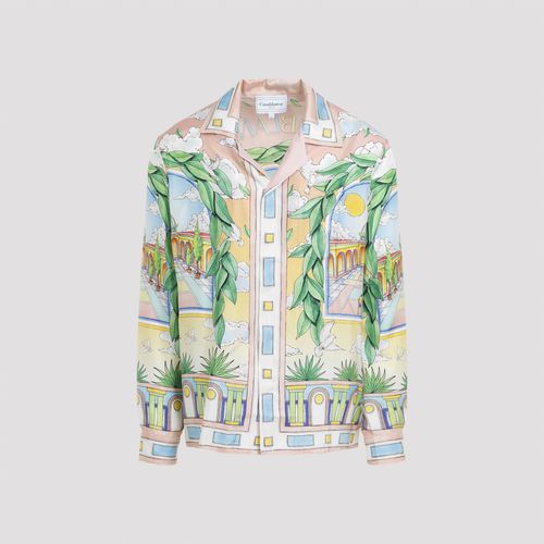 Silk Paysage Ideal Cuban Collar Shirt - Casablanca - Modalova