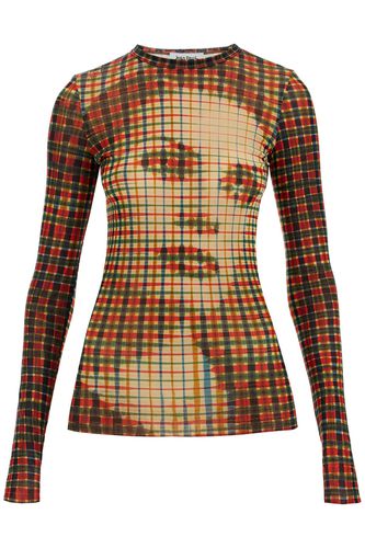 Mesh Tartan Face Top With Unique - Jean Paul Gaultier - Modalova