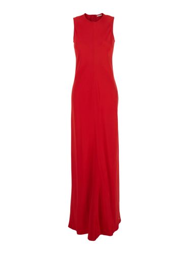 Long Sleeveless Dress With Round Neck In Viscose Blend Woman - Ami Alexandre Mattiussi - Modalova