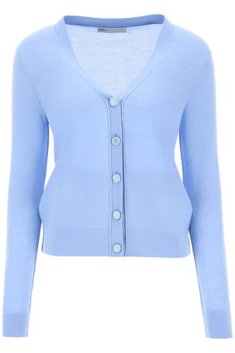 Simone Wool And Silk Cardigan - Tory Burch - Modalova