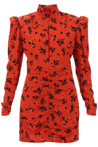 High-neck Floral Mini Dress - Alessandra Rich - Modalova