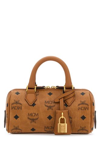 Printed Canvas Mini Ella Boston Handbag - MCM - Modalova