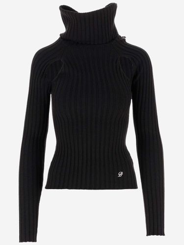 Keyhole Detail High-neck Sweater - Blumarine - Modalova