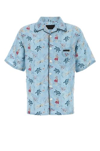 Prada Printed Satin Shirt - Prada - Modalova
