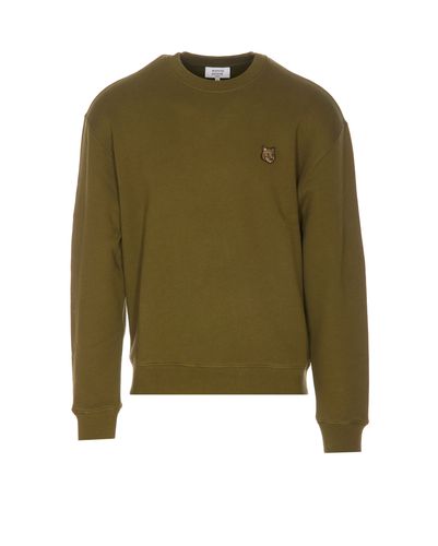 Fox Head Patch Logo Sweatshirt - Maison Kitsuné - Modalova