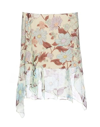 Silk Skirt Lady Garden Print - Stella McCartney - Modalova