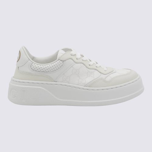 Gucci White Leather Sneakers - Gucci - Modalova