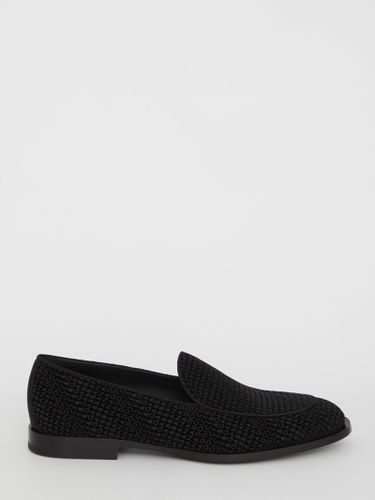Velvet Logoed Loafers - Dolce & Gabbana - Modalova