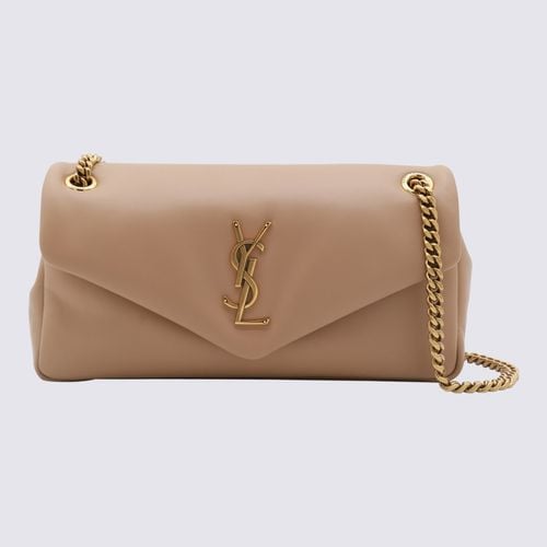 Beige Leather Shoulder Bag - Saint Laurent - Modalova