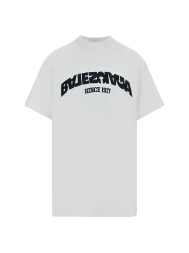 Balenciaga Logo Cotton T-shirt - Balenciaga - Modalova