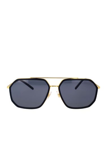 Dg2285 Oro / Nero Sunglasses - Dolce & Gabbana Eyewear - Modalova