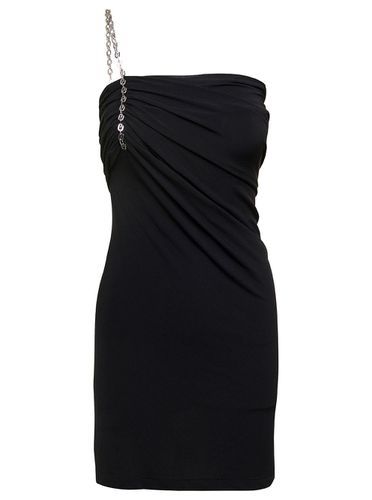 Strapless Draped Dress With Chain In Polyamide Woman - Givenchy - Modalova